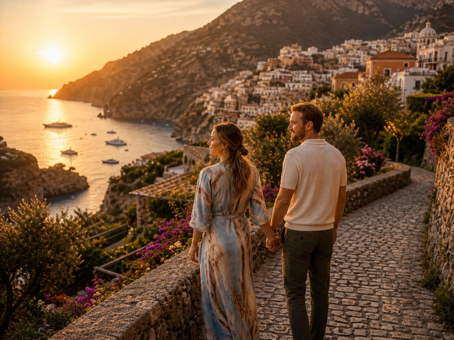 Premium travel experience — couple exploring a curated cultural destination